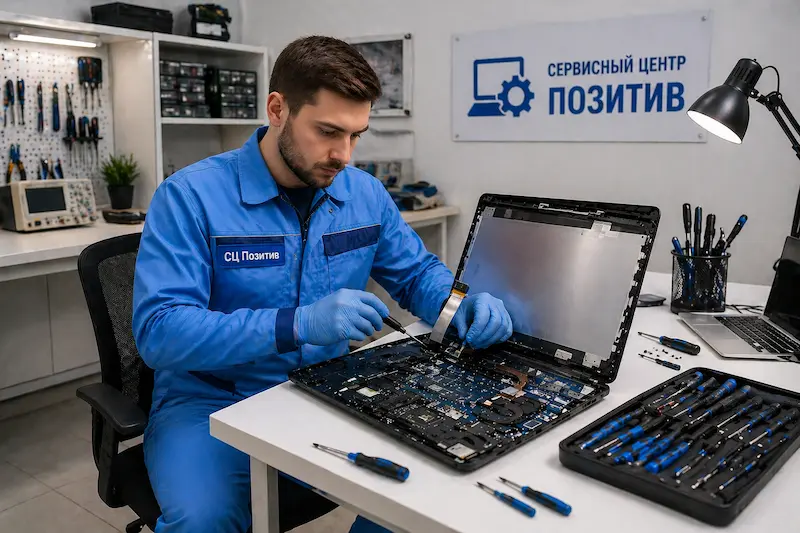 Замена шлейфа матрицы ноутбука в Северодвинске