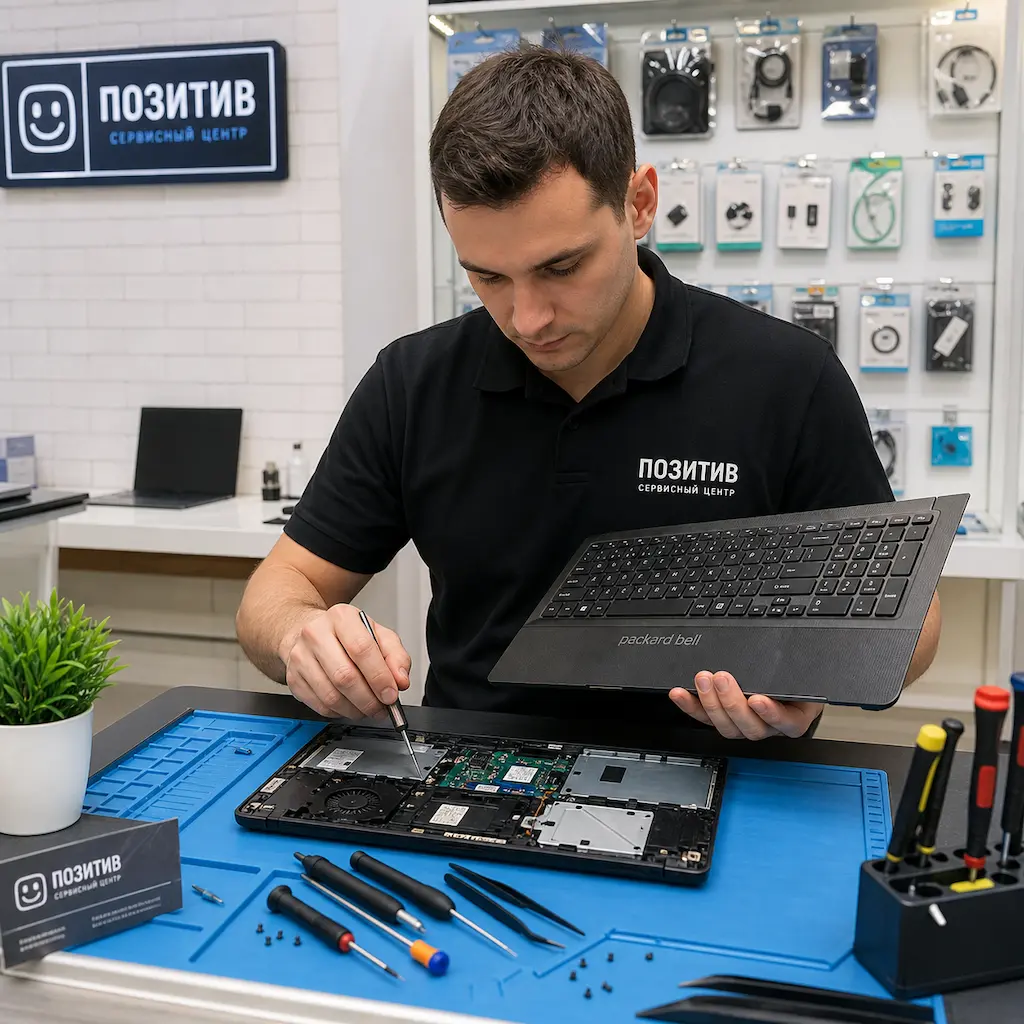 заменить клавиатуру на ноутбуке Packard Bell в Северодвинске