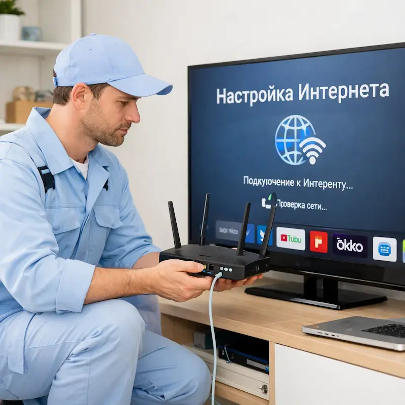 Настройка интернета на телевизоре в Северодвинске