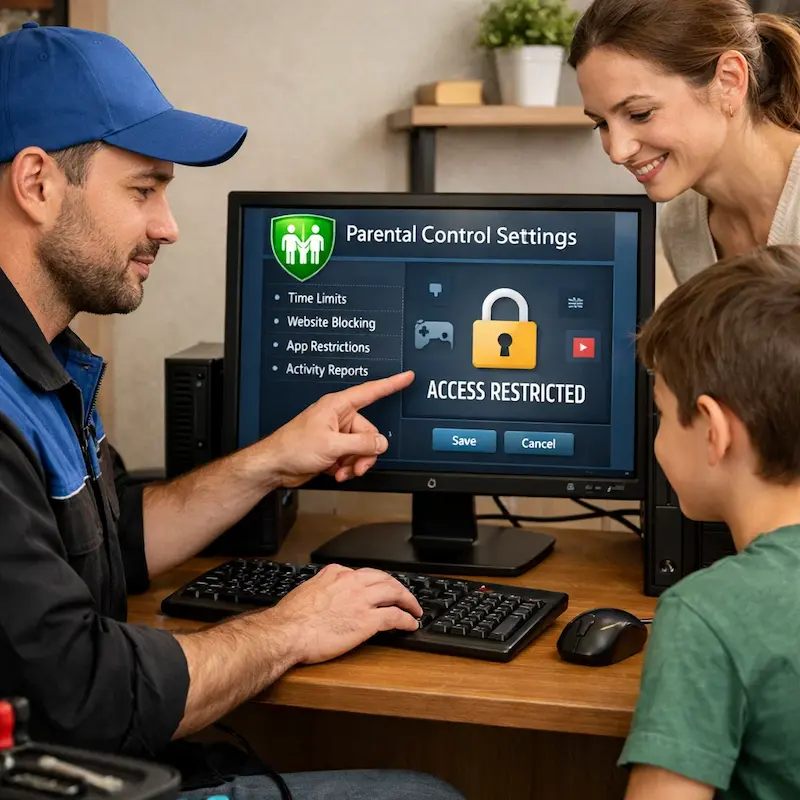 Родительский контроль на компьютере и ноутбуке в Северодвинске