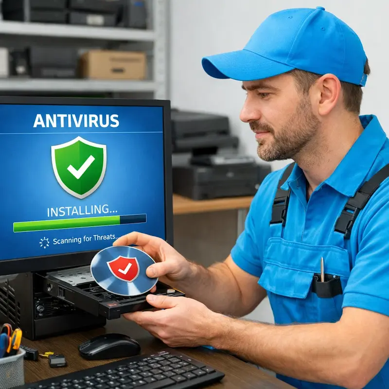 Установка антивируса в Северодвинске на дому