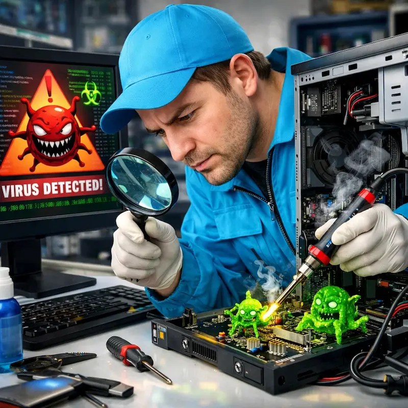 Вылечить компьютерный вирус в Северодвинске