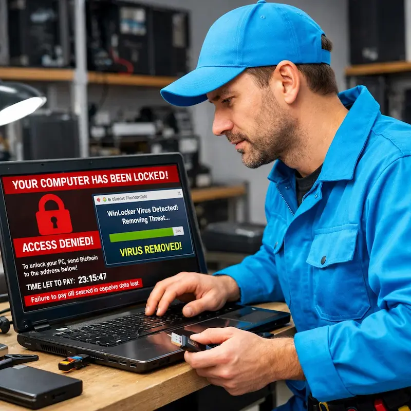 Поможем разблокировать компьютер и ноутбук в Северодвинске